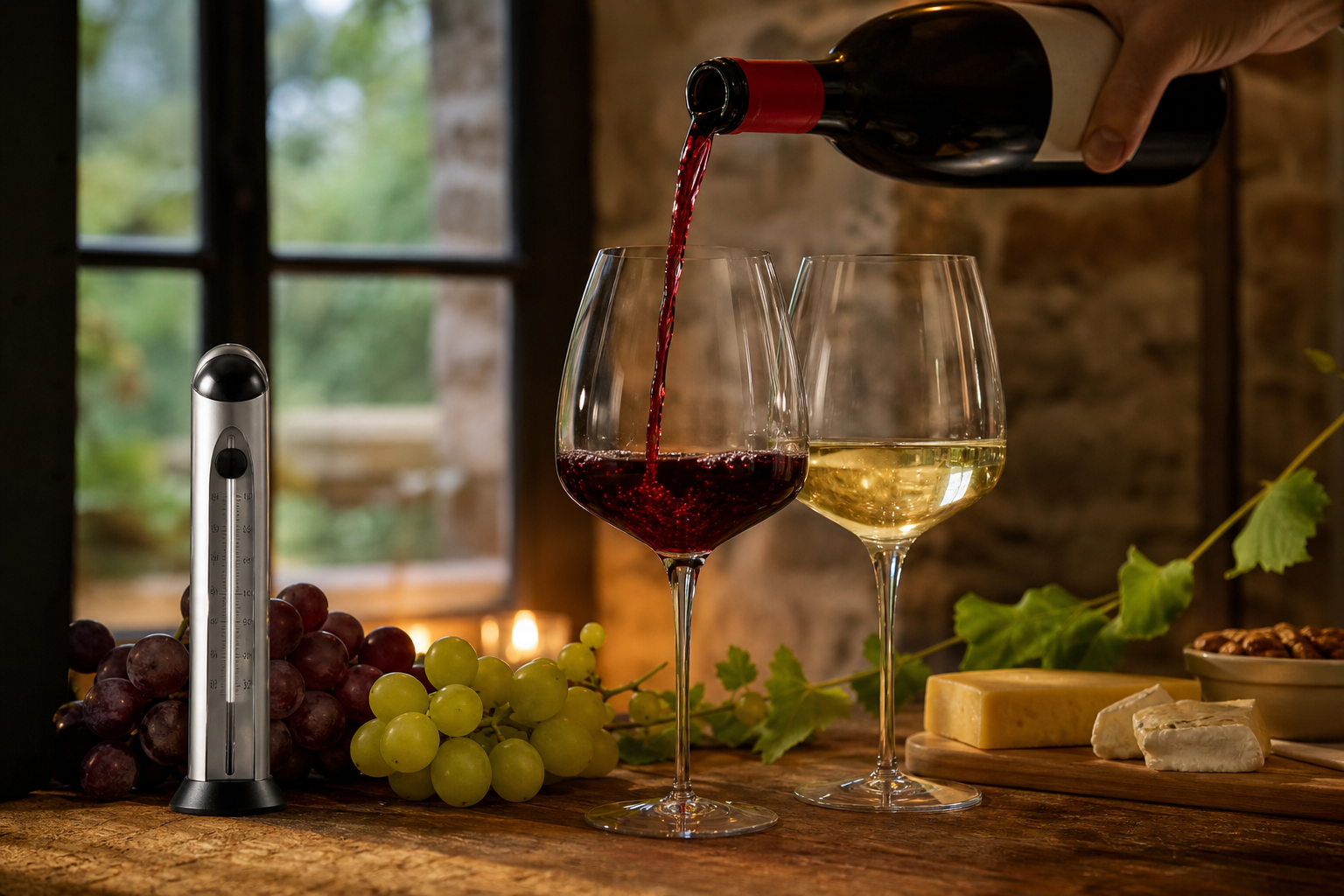 La bonne température de service par type de vin