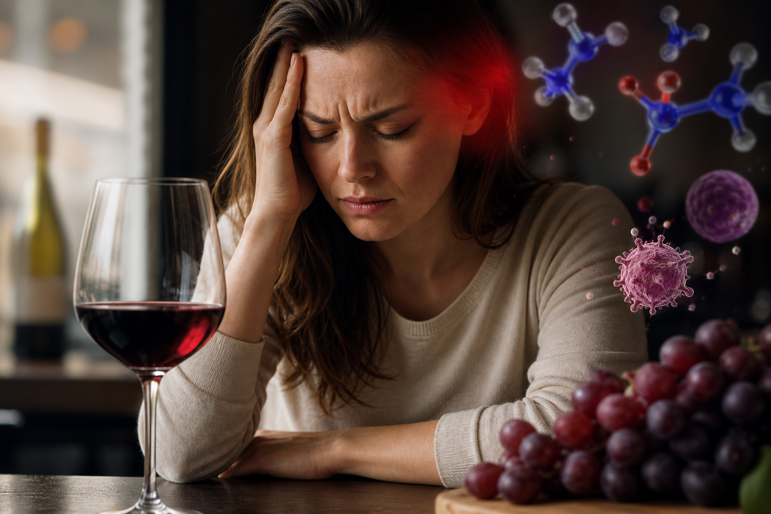 Vin et maux de tête : d'où cela vient-il ?